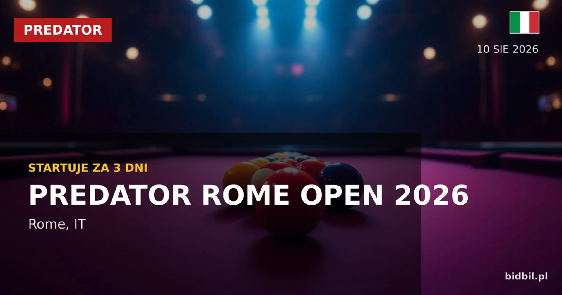 Predator Rome Open 2026