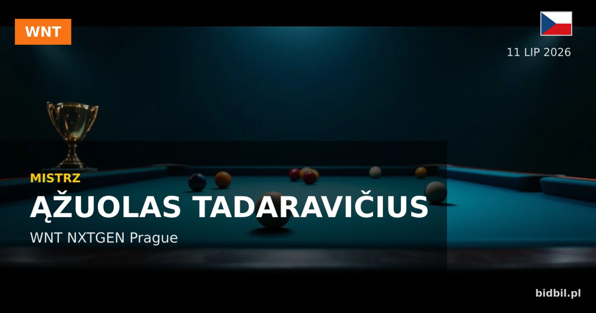 WNT NXTGEN Prague: Tadaravičius triumfuje w Pradze