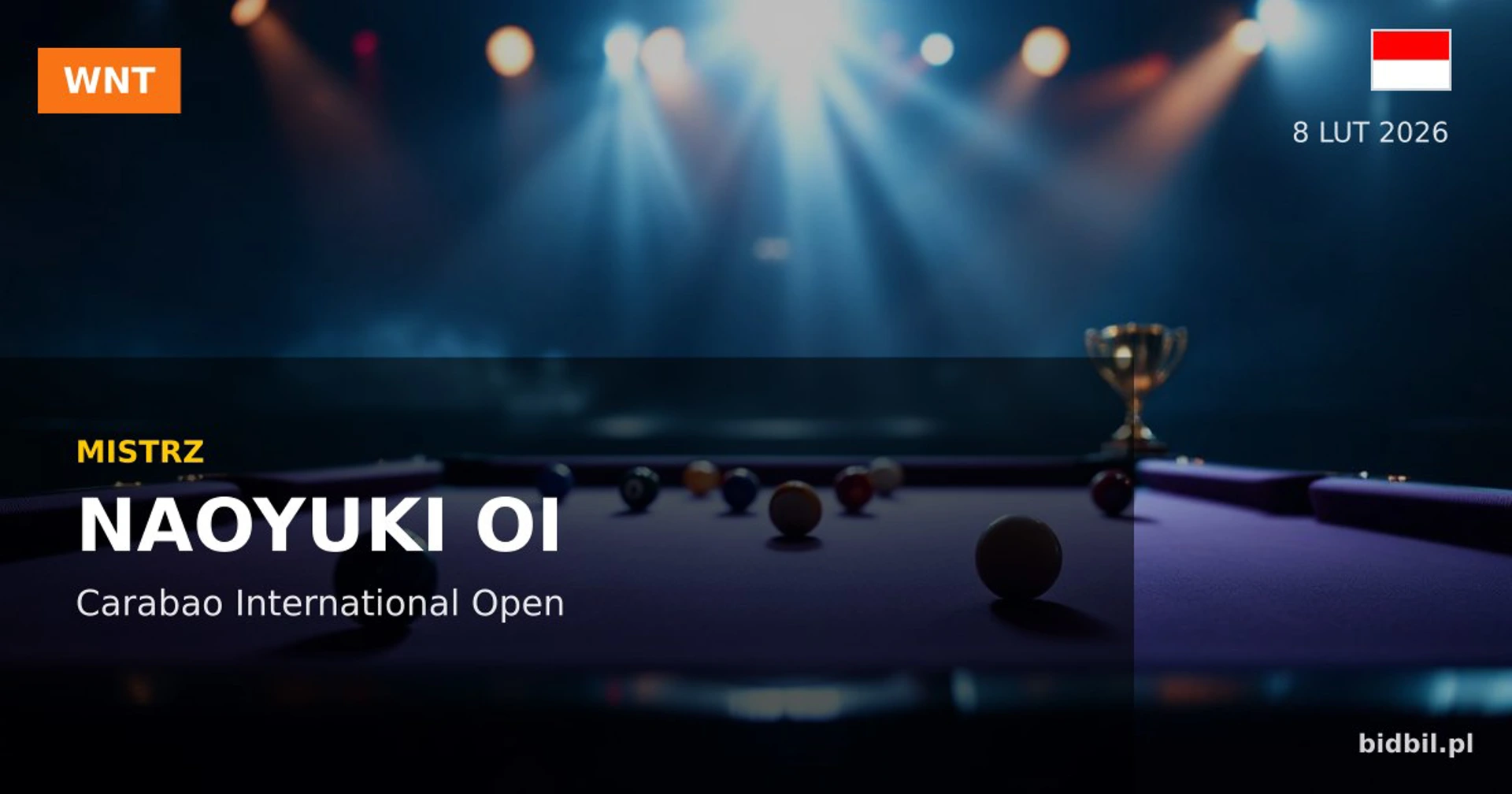 Carabao International Open 2026: Naoyuki Oi triumfuje w Dżakarcie