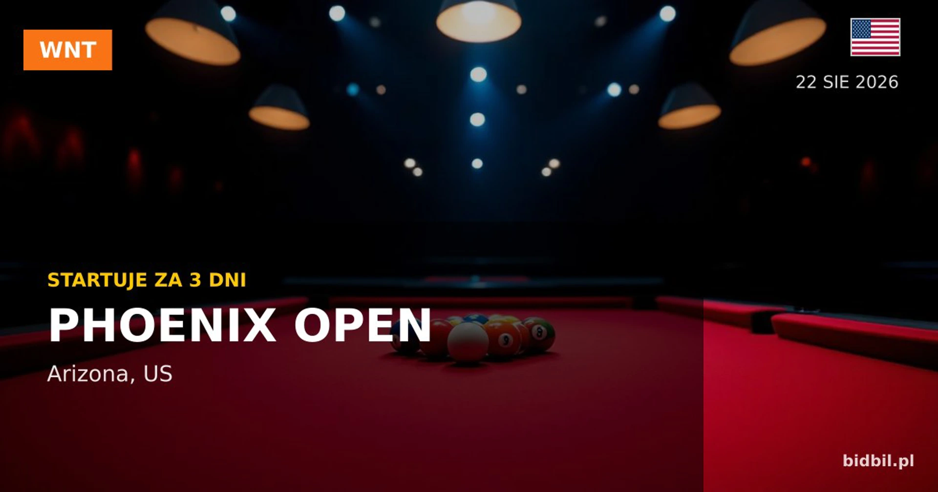 Phoenix Open 2026: za trzy dni start turnieju 9-ball