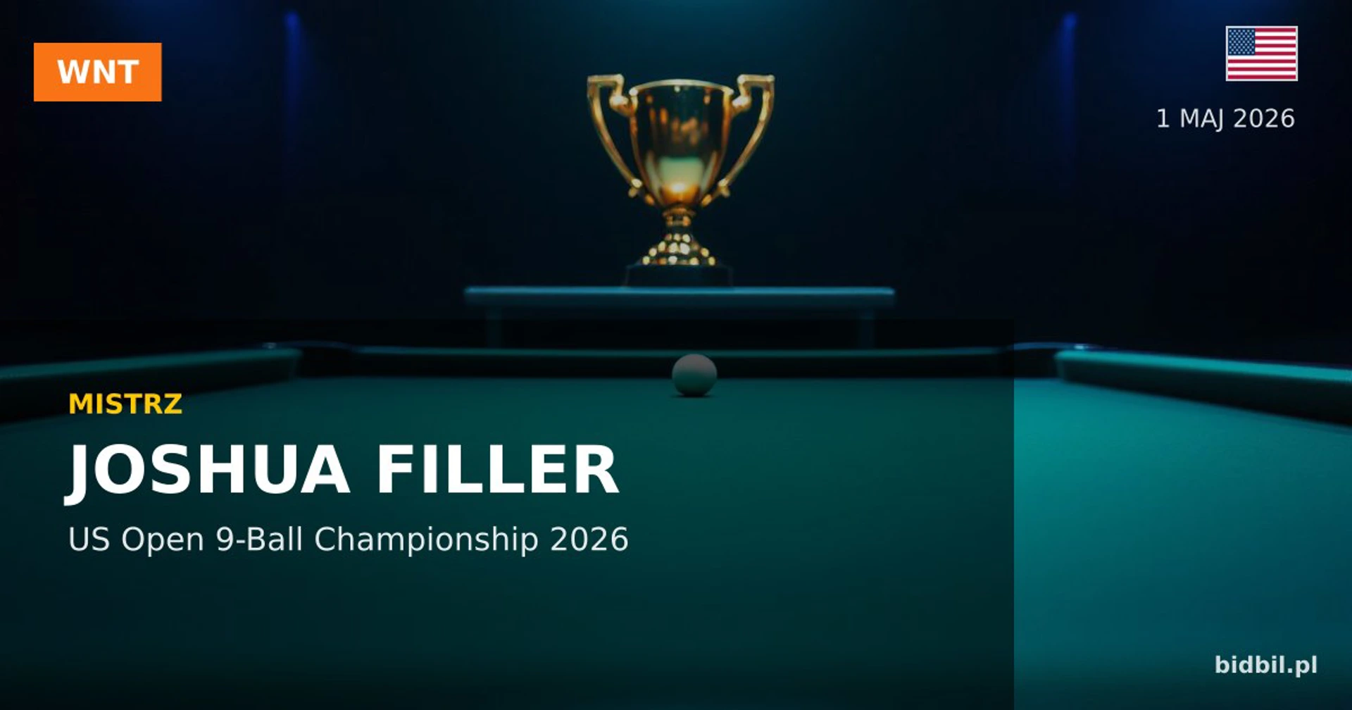 US Open 9-Ball Championship 2026: Filler mistrzem, Szewczyk wicemistrzem