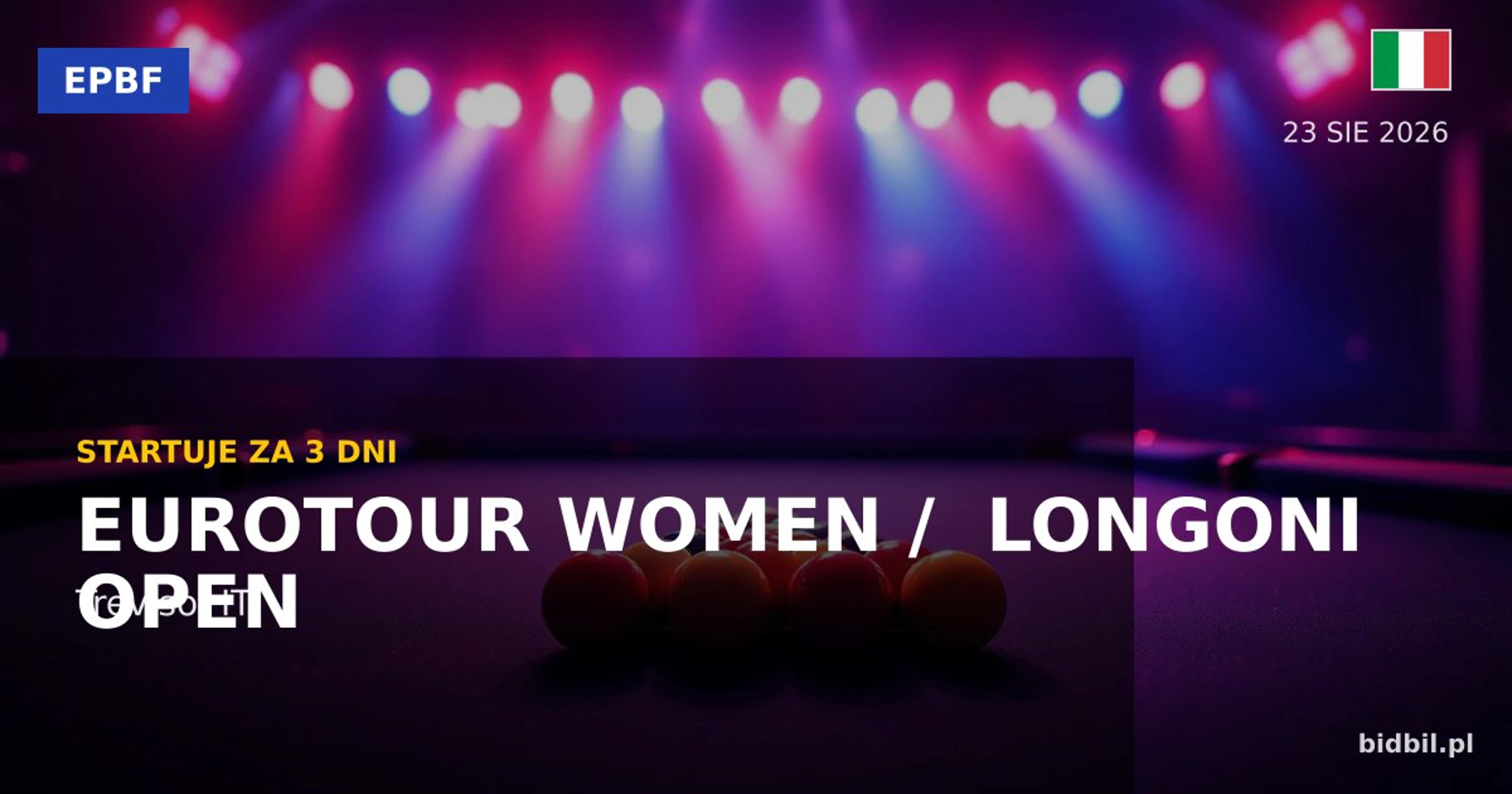 EuroTour Women / Longoni Open 2026 – zapowiedź turnieju w Treviso