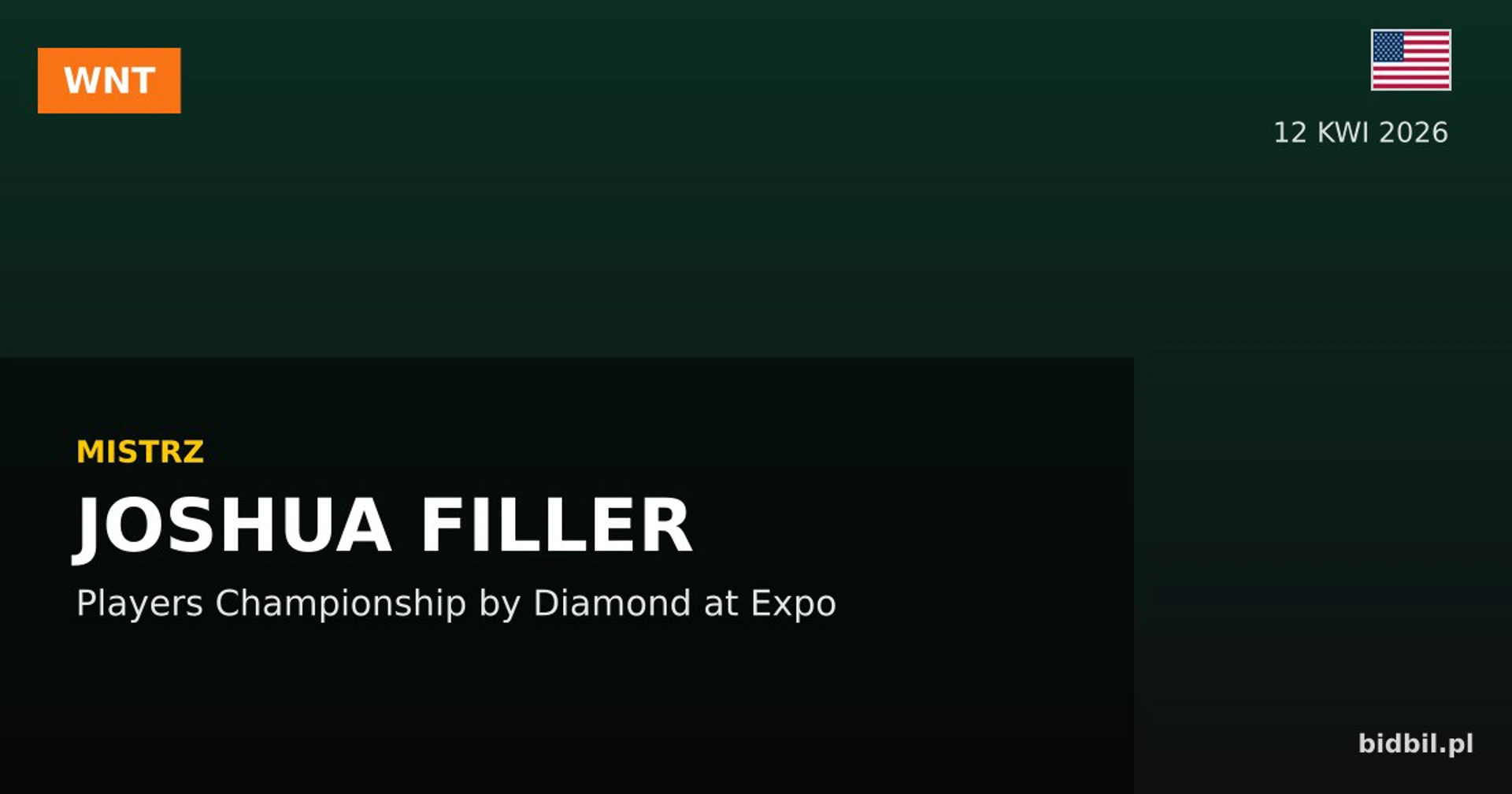 Players Championship by Diamond at Expo: Filler triumfuje, Szewczyk drugi