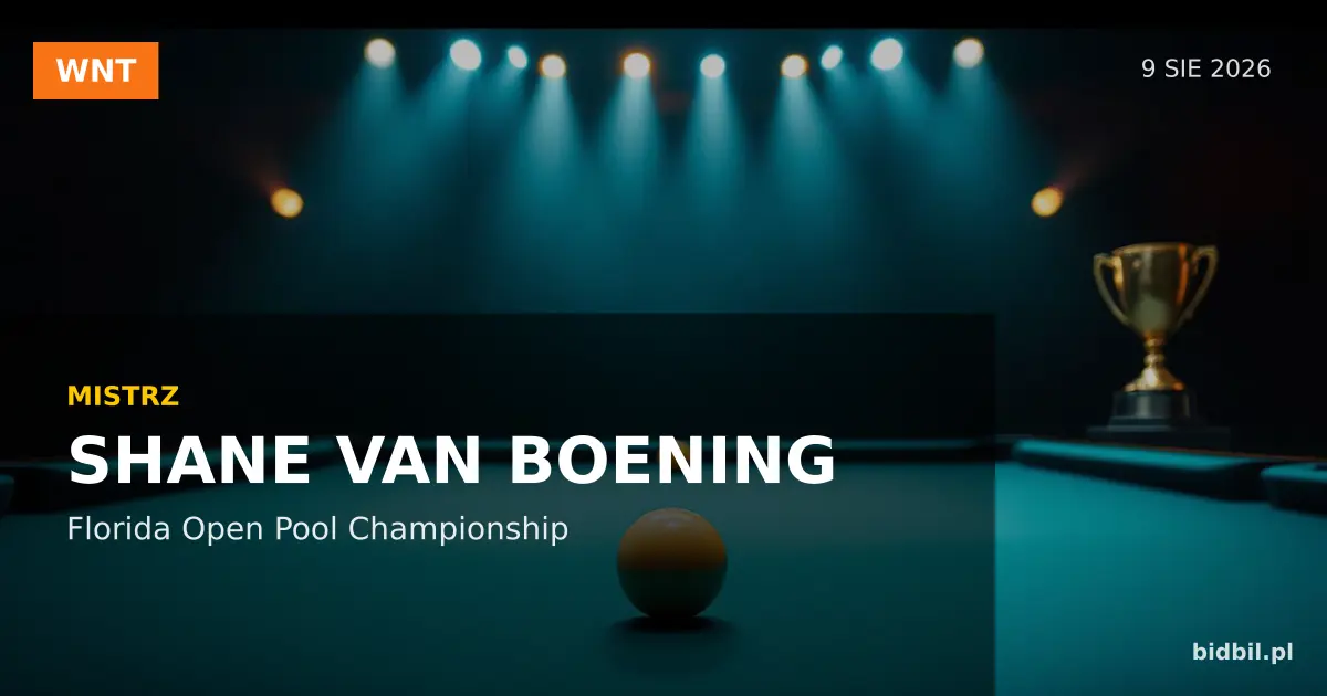 Florida Open Pool Championship 2026: Van Boening ze złotem, Kazakis tuż za nim