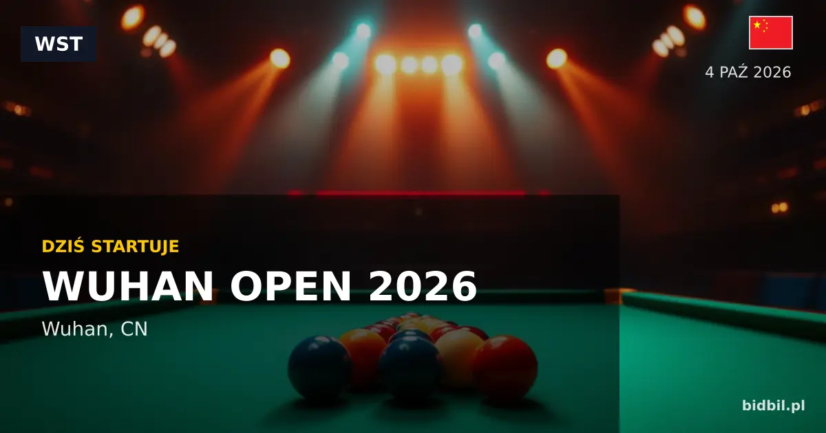 Wuhan Open 2026 — preview turnieju. Snooker wraca do Wuhan
