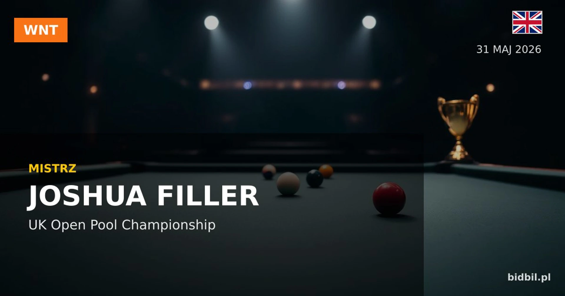 UK Open Pool Championship 2026: Filler zwycięzcą, Szewczyk wicemistrzem
